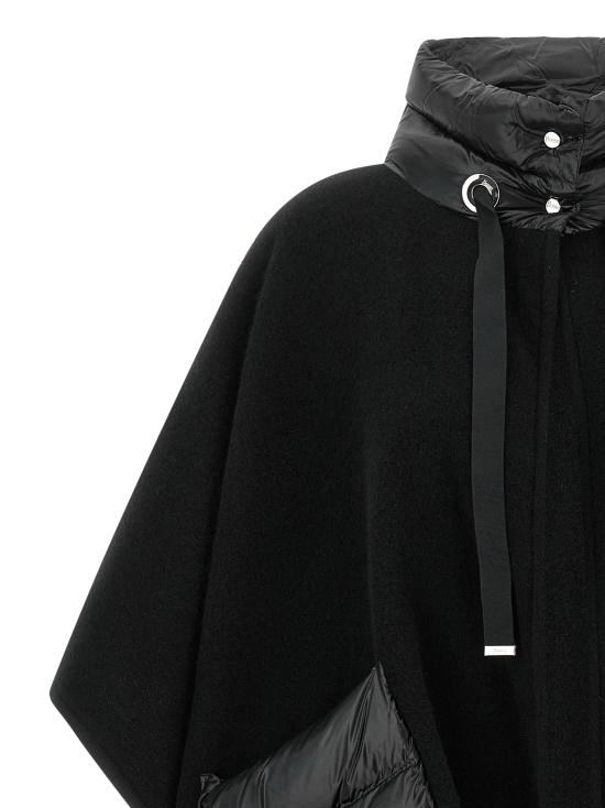 26FW 에르노 퀼티드 포켓 판초 GC00066DR333959300 Black - HERNO