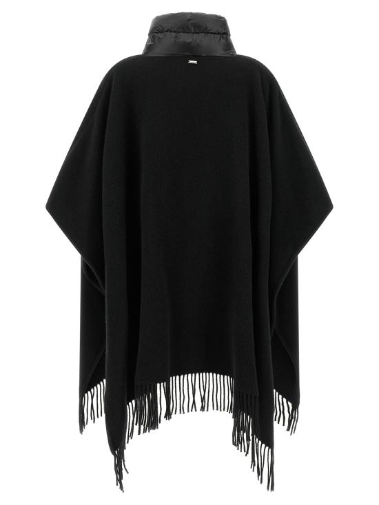 26FW 에르노 퀼티드 포켓 판초 GC00066DR333959300 Black - HERNO
