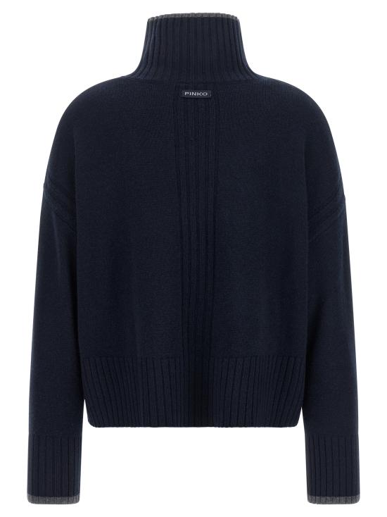 26FW 핑코 터틀넥 105446A3G1G02 Blue - PINKO