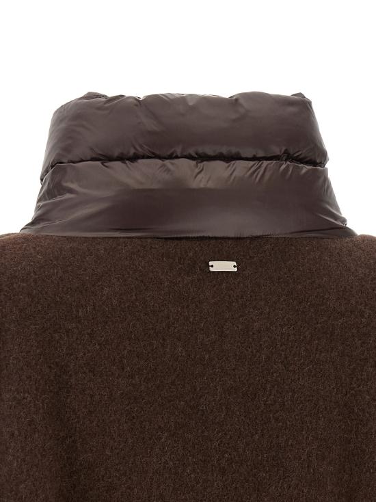26FW 에르노 퀼티드 포켓 판초 GC00066DR333958810 Brown - HERNO