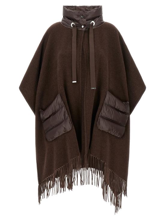 26FW 에르노 퀼티드 포켓 판초 GC00066DR333958810 Brown