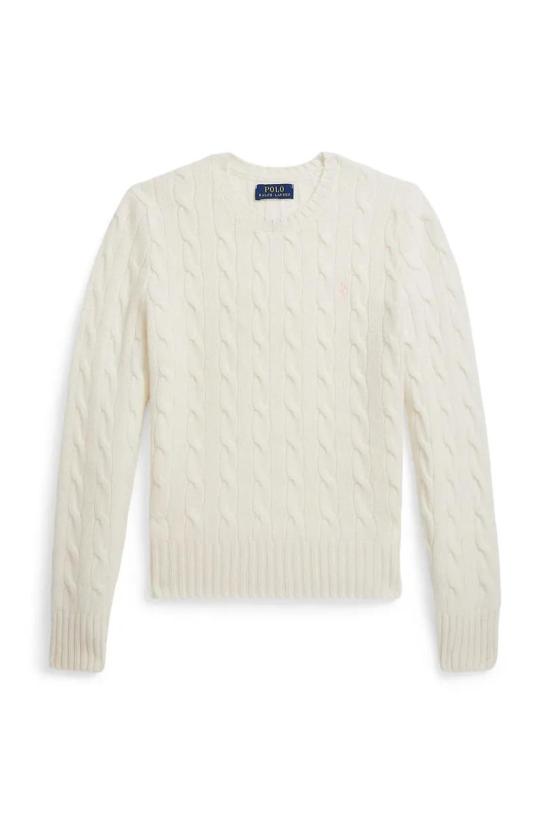 25FW [키즈] 랄프 로렌 풀오버 313877375009 100 WARM WHITE W HINT OF PINK