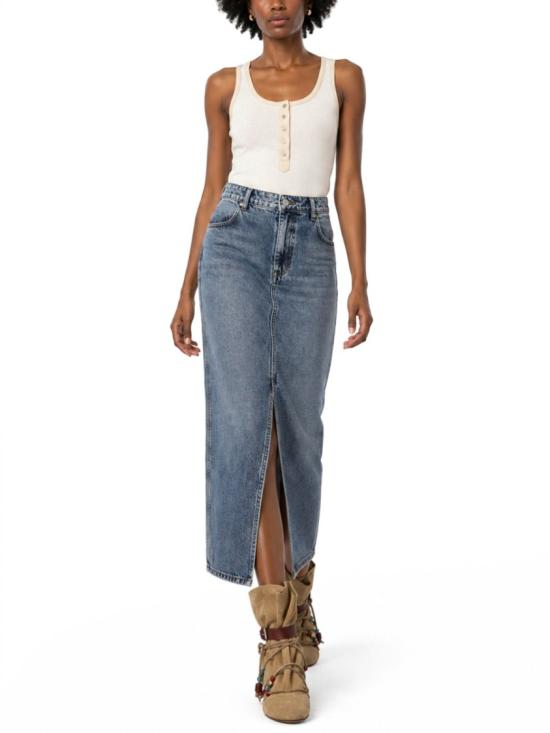  이자벨마랑 데님 스커트 JU0480FA B1H07I30LU Blue - ISABEL MARANT