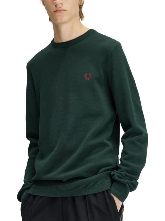 26SS 프레드페리 긴팔 티셔츠 FP K1309 57 30A Green - FRED PERRY