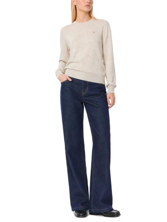  메종키츠네 베이비 폭스 메리노 레귤러 점퍼 PW00801KT1181 H218 Neutrals - MAISON KITSUNE
