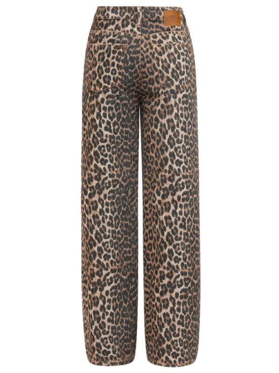 26SS 가니 레오파드 프린트 라리 진 A1100087 859 Multicolor - GANNI