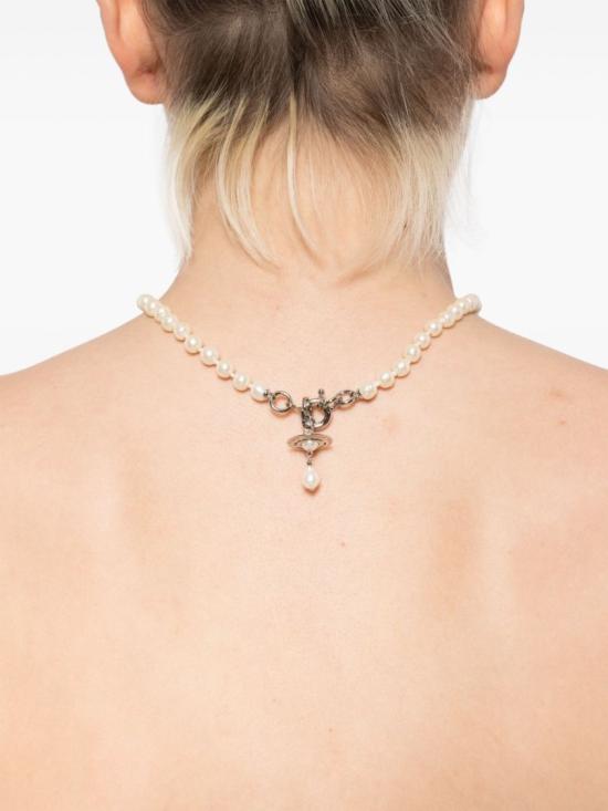 26SS 비비안웨스트우드 알렉사 펄 목걸이 알렉사 펄 목걸이 63010111 P226 White - VIVIENNE WESTWOOD