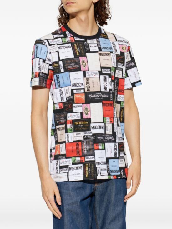 26FW 모스키노 반팔 티셔츠 A0729 5241 1888 Multicolor - MOSCHINO