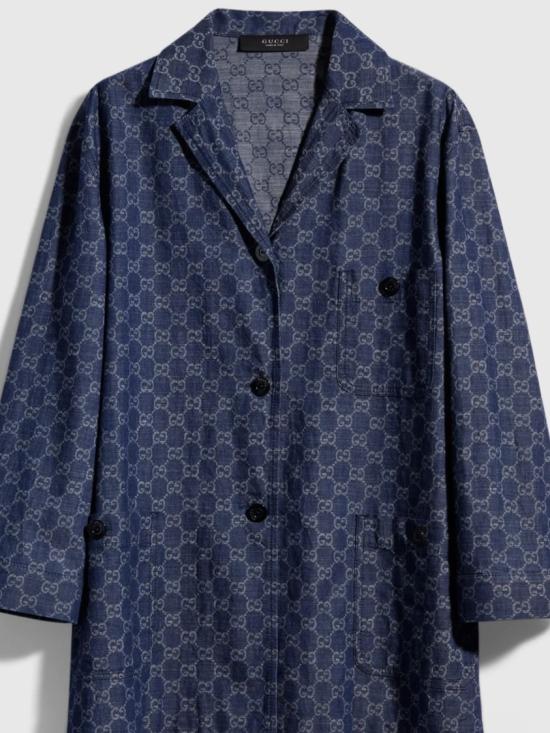 26FW 구찌 GG 코튼 데님 자카드 재킷 GG 코튼 데님 자카드 재킷 875438 XDDG3 Blue - GUCCI