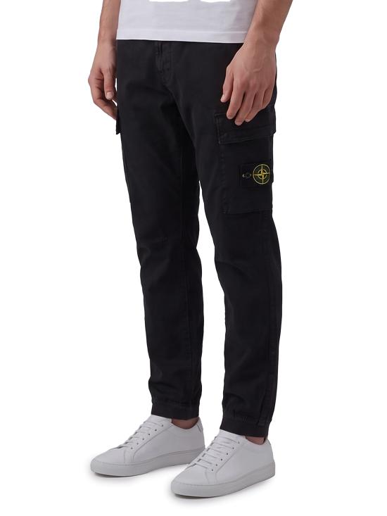 26FW 스톤 아일랜드 와펜 패치 테이퍼드 팬츠 L2S153100033 BLACK - STONE ISLAND