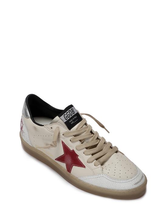 26FW 골든구스 스니커즈 GMF00117F008742 15987 BUTTER BEIGE WHITE RED SILVER - GOLDEN GOOSE
