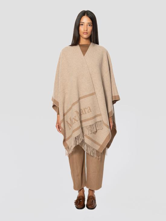 26FW 막스마라 케이프 Lana con Frange Hilde Cacha' 소재의 판초