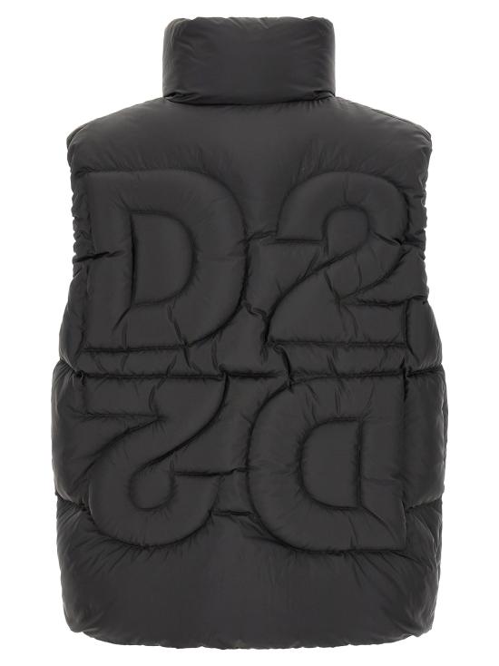26FW 디스퀘어드2 베스트 D2 업사이드 다운 질레 블랙 - DSQUARED2