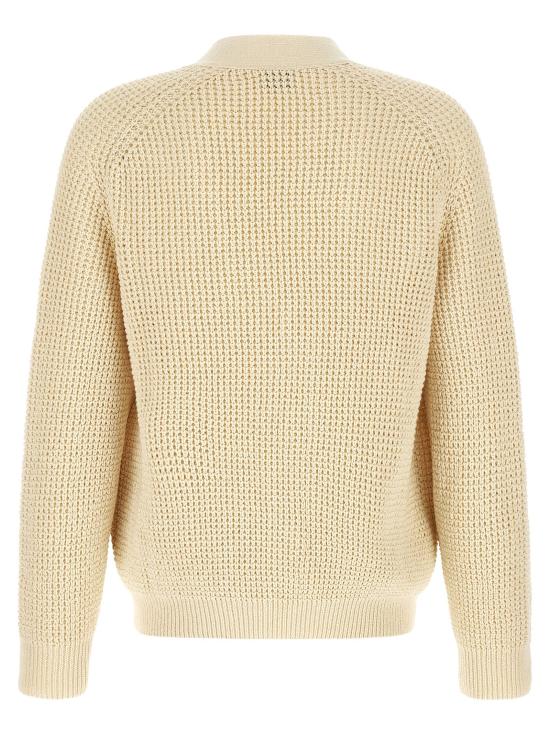 26FW 휴고보스 가디건 벌집 무늬 가디건 스웨터 및 가디건 베이지 - HUGO BOSS