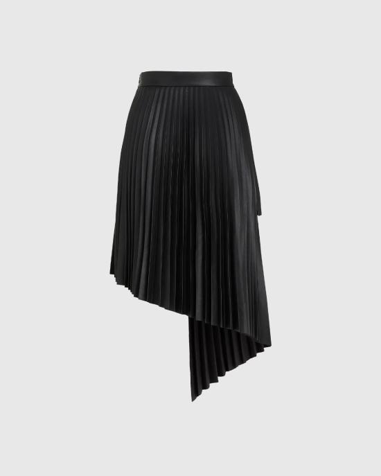 26FW 칼라거펠트 롱 스커트 B3W12008 999 NERO - KARL LAGERFELD