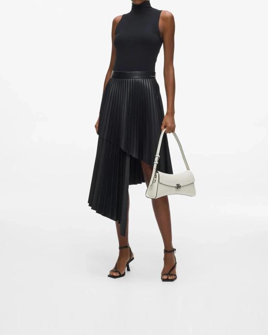 26FW 칼라거펠트 롱 스커트 B3W12008 999 NERO - KARL LAGERFELD