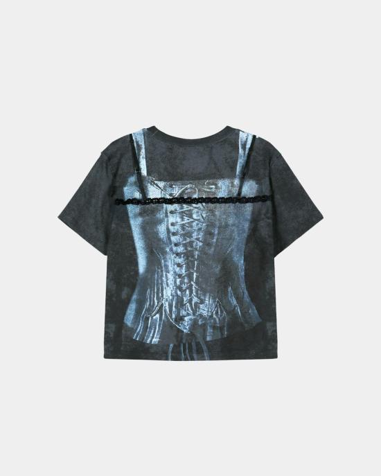26SS 앤더슨벨 반팔 티셔츠 atb1572w CHARCOAL DOM - ANDERSSON BELL
