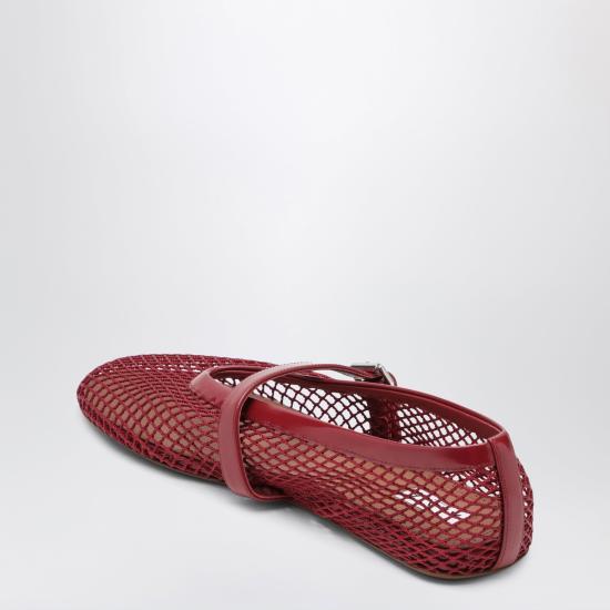 26FW 알라이아 피쉬넷 발레 플랫 AA3A029TK007ANY Red - ALAIA
