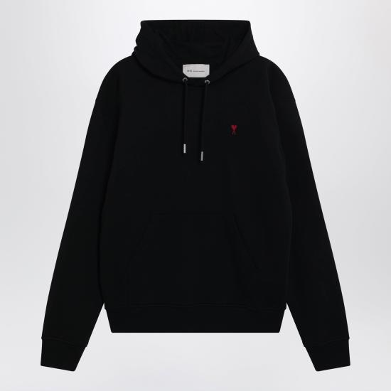 26FW 아미 후드 티셔츠 BFUSW235U730 Black