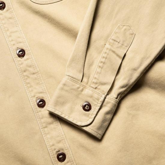  프리노트 클로스 자켓 프리노트 천 소재 유틸리티 셔츠 카키색 - FREENOTE CLOTH