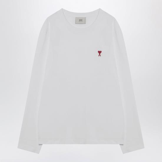 26FW 아미 긴팔 티셔츠 BFUTS235U724 White