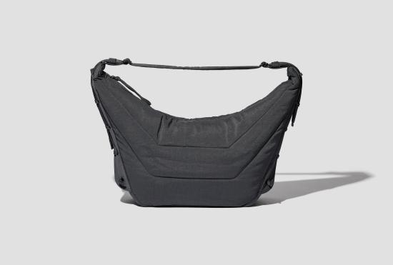 26FW 르메르 숄더백 대형 소프트 게임 백 - 발수 나일론 캔버스 BG0105 LF1330 그레이