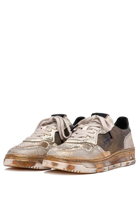25FW 오트리 슈퍼 빈티지 메달리스트 로우 레더 스니커즈 AVLW ME14WHT WHT Multicolor - AUTRY
