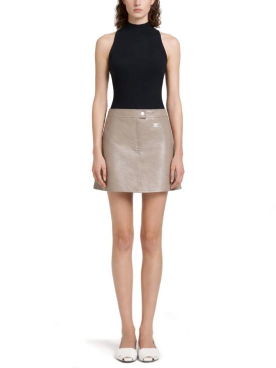 26SS 쿠레쥬 숏 스커트 223CJU001 VY00141099 Neutrals - COURREGES