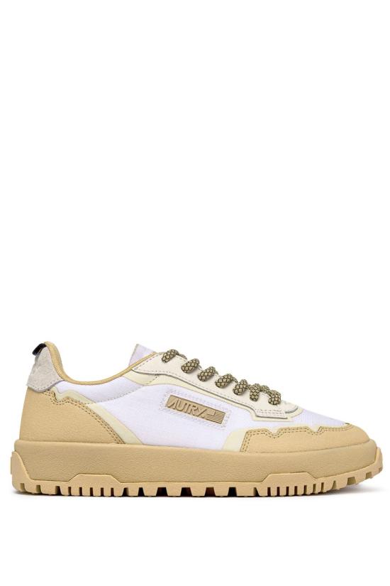 25FW 오트리 WILDPACE 로우 스니커즈 코듀라 앤 가죽 LDLW RU02WHT ALMO White