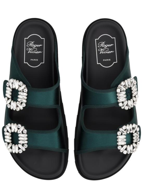 26SS 로저비비에 뮬/슬리퍼 RVW45844480RS0 V801 Green - ROGER VIVIER