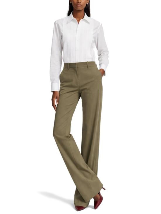 26SS 빅토리아 베컴 스트레이트 팬츠 1126WTR004852E SAGEMELANGE Green - VICTORIA BECKHAM