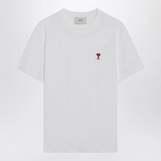 26FW 아미 스몰 하트 로고 티셔츠 BFUTS035U724 White
