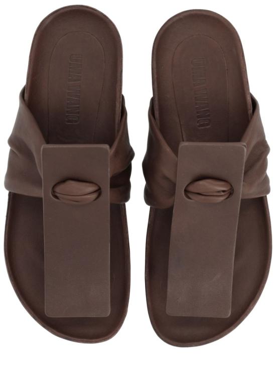 26SS 우마 왕 뮬/슬리퍼 US9077 UW690 Brown - UMA WANG