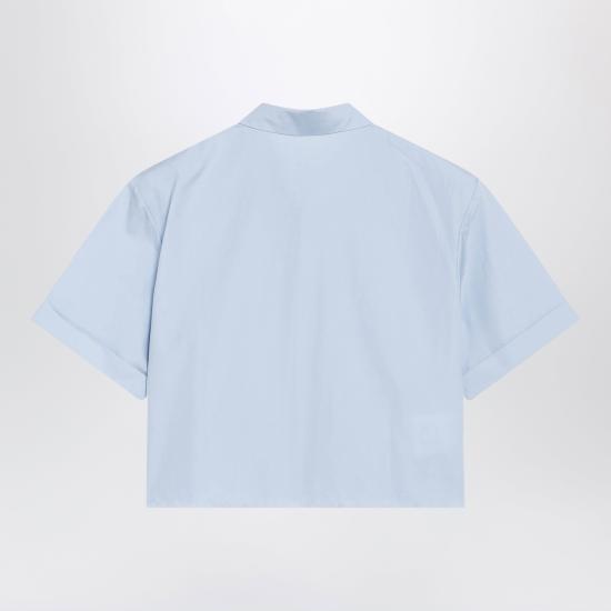 26FW 미우미우 포플린 셔츠 포플린 셔츠 MK2045OOO10RG Light blue - MIU MIU