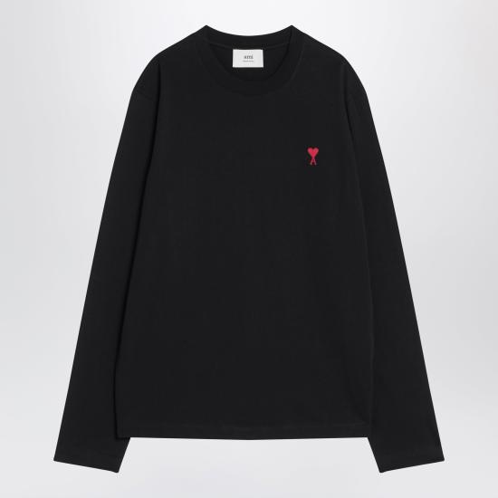 26FW 아미 긴팔 티셔츠 BFUTS235U724 Black