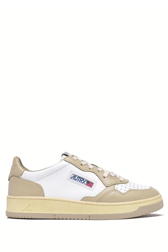 25FW 오트리 메달리스트 로우 레더 스니커즈 AULW WB60WHT TIDFOAM White