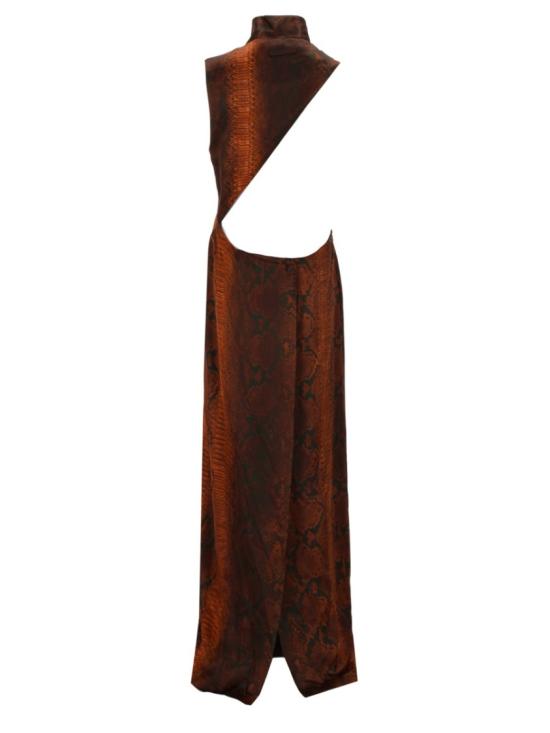26SS 장 폴 고티에 롱 원피스 DR129 W0676000 Brown - JEAN PAUL GAULTIER