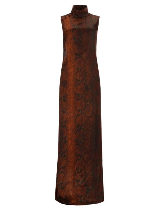 26SS 장 폴 고티에 롱 원피스 DR129 W0676000 Brown