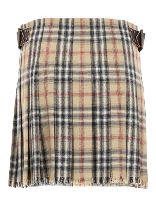  버버리 체크 울 미니 킬트 8118152 B9368 Multicolor - BURBERRY