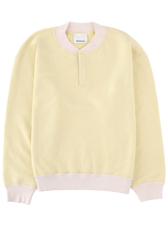 26SS 이자벨마랑 마티아스 헨리넥 스웻셔츠 마티아스 헨리넥 스웻셔츠 SW0162HA D1M01H10LY Yellow
