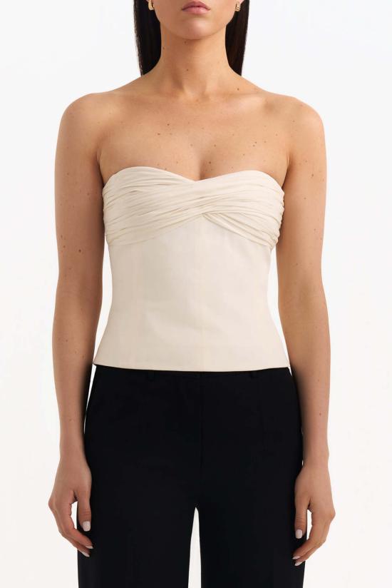  M'RHEN 민소매 티셔츠 M'rhen Talita Bustier 오프 화이트