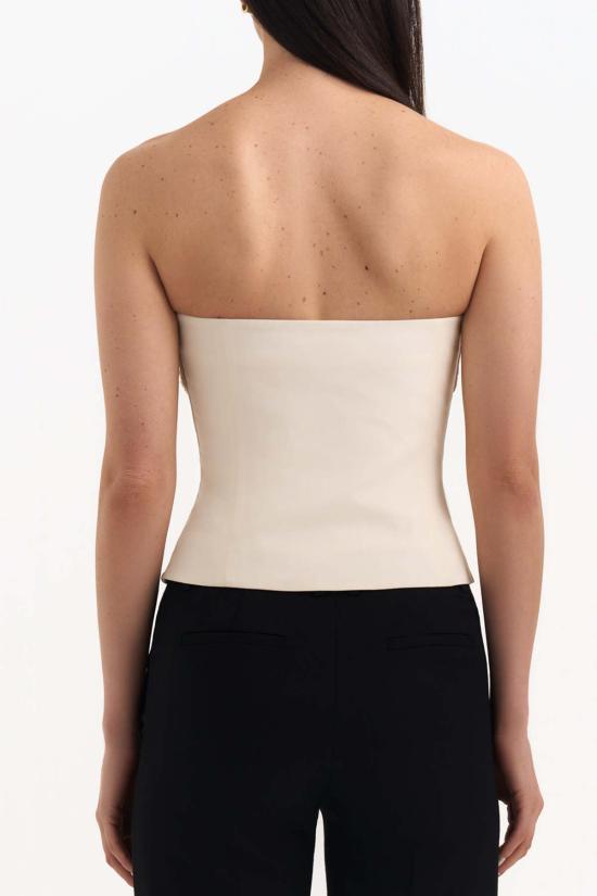  M'RHEN 민소매 티셔츠 M'rhen Talita Bustier 오프 화이트 - OTHER BRANDS