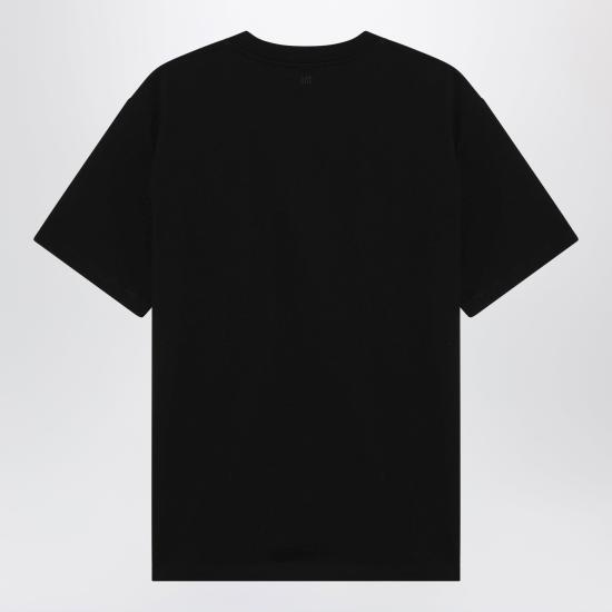 26FW 아미 스몰 하트 로고 라이트 코튼 저지 티셔츠 HTS346724 Black - AMI