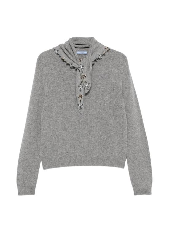 26FW 프라다 긴팔 티셔츠 P24F3FOOO17E2 Grey