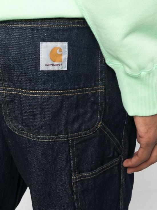 26FW 칼하트 WIP 스미스 데님 싱글 니 팬츠 I0320240102 Navy blue - CARHARTT WIP