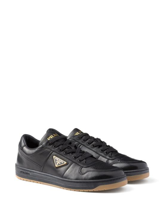 26FW 프라다 다운타운 나파 레더 스니커즈 2EE364038FD001F0633 Black - PRADA