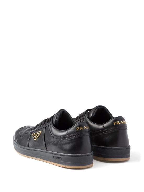 26FW 프라다 다운타운 나파 레더 스니커즈 2EE364038FD001F0633 Black - PRADA