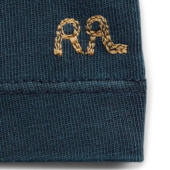  더블알엘 반팔 티셔츠 Rrl 릴렉스핏 헤비웨이트 저지 티셔츠 네이비 - RRL