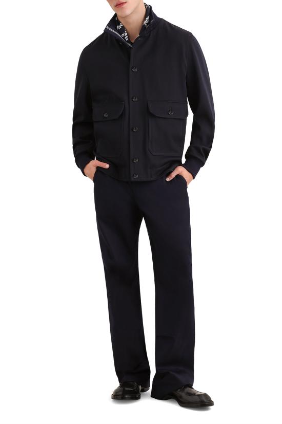 26FW 돌체앤가바나 봄버 자켓 G9CHMTHU2B7 B0665 BLU SCURISSIMO 1 - DOLCE & GABBANA