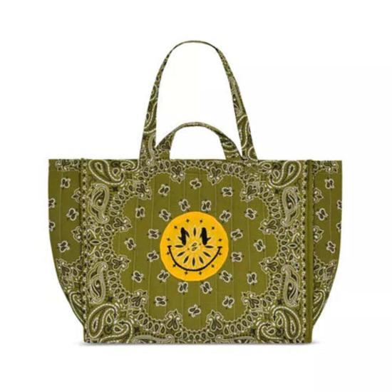  콜 잇 바이 유어 네임 토트백 Call It By Your Name Moyen Cabas Matelasse Happy Face Tote Bag Bronze